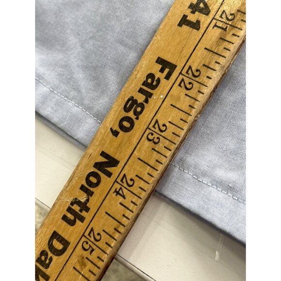 Kur̈yakyn Logo Mens Small Long Sleeve Button-Up Shirt Light Blue Embroidered - Picture 6 of 7